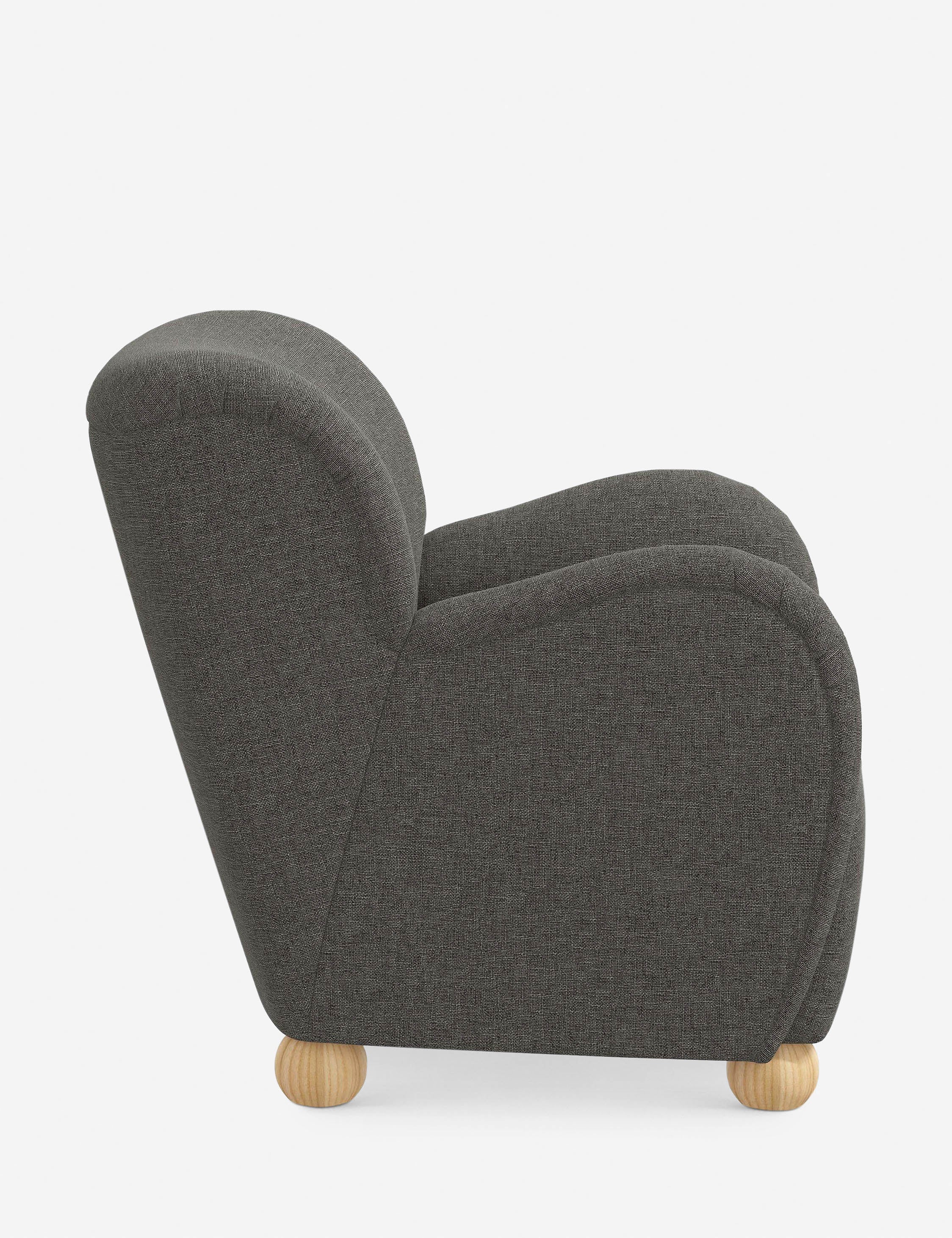 Baird Accent Chair - Modern Upholstered Lounge Chair for Living Room, Bedroom & Office - Comfortable Reading Chair with Sturdy Wooden Legs - Perfect for Relaxing, Entertaining & Home Decor
