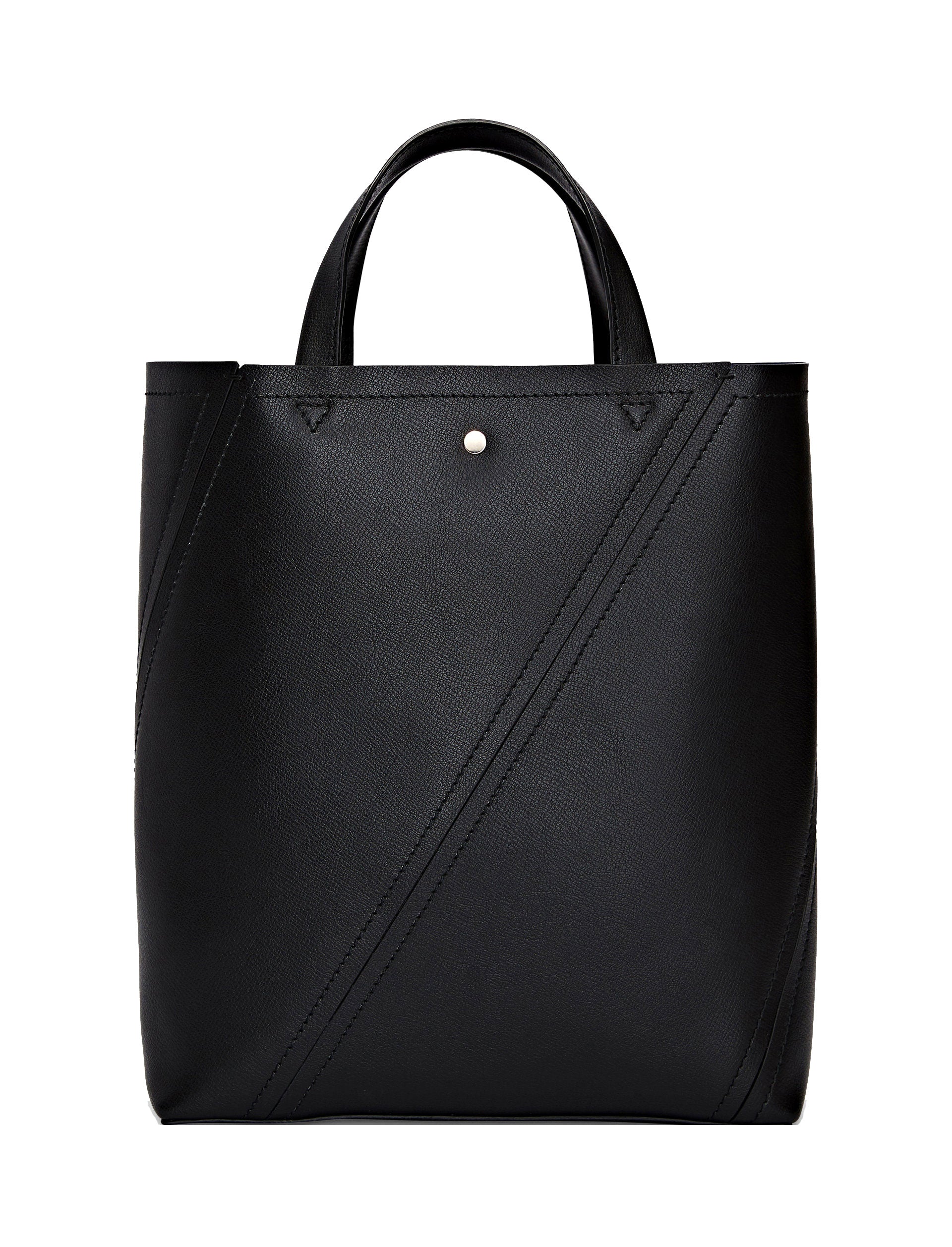 Premium PS Hex Tote Bag in Luxurious Grained Leather - Stylish Black Handbag for Women | Perfect for Work, Travel & Everyday Use