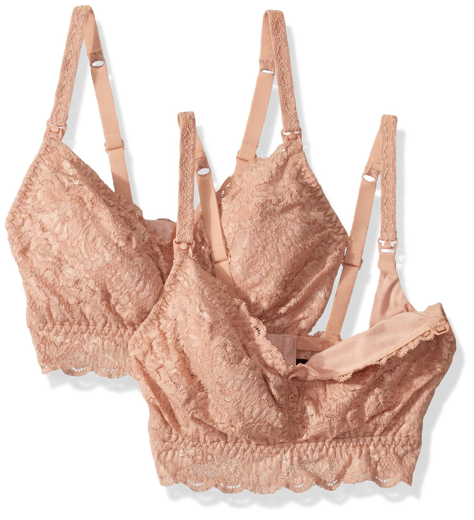 Cosabella Women's Say Never Curvy Maternity Nursing Bra 2-Pack - Comfortable Support for Pregnancy & Breastfeeding Moms