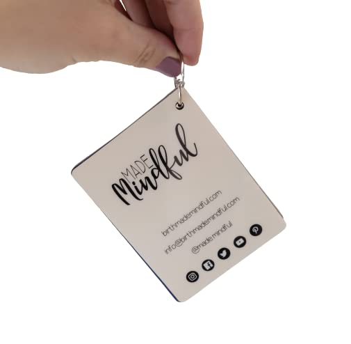 30 Daily Affirmation Cards - Motivational Quotes for Women & Men, Positive Thinking & Mindfulness Meditation Deck, Stress Relief & Anxiety Relaxation Tool - Perfect for Home, Office & Self-Care Routines