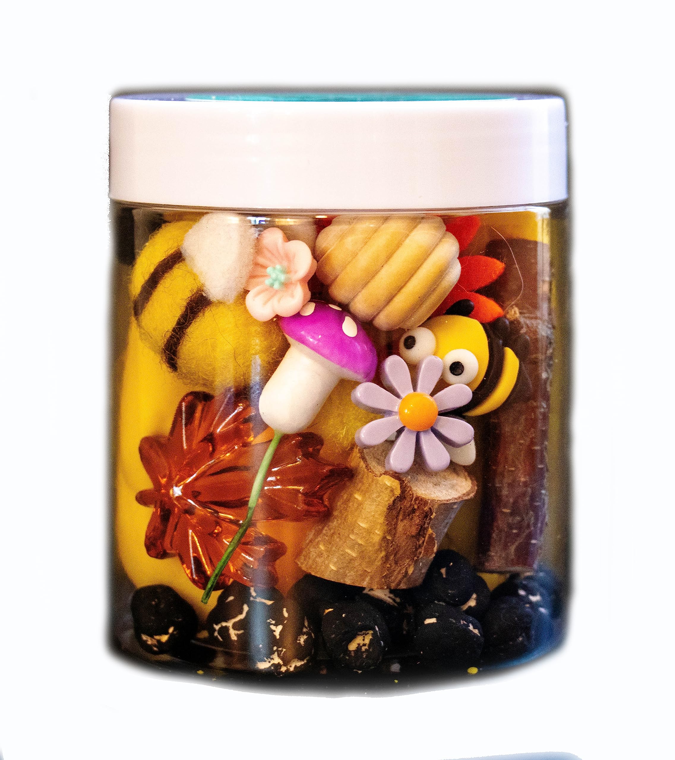 Eco-Friendly Play Dough Sensory Kit for Kids - Non-Toxic Bee Themed Dough Jar with Open-Ended Toys | Perfect for Sensory Play, Travel Activities & Birthday Party Favors | Great for Preschool Learning & Fine Motor Skill Development