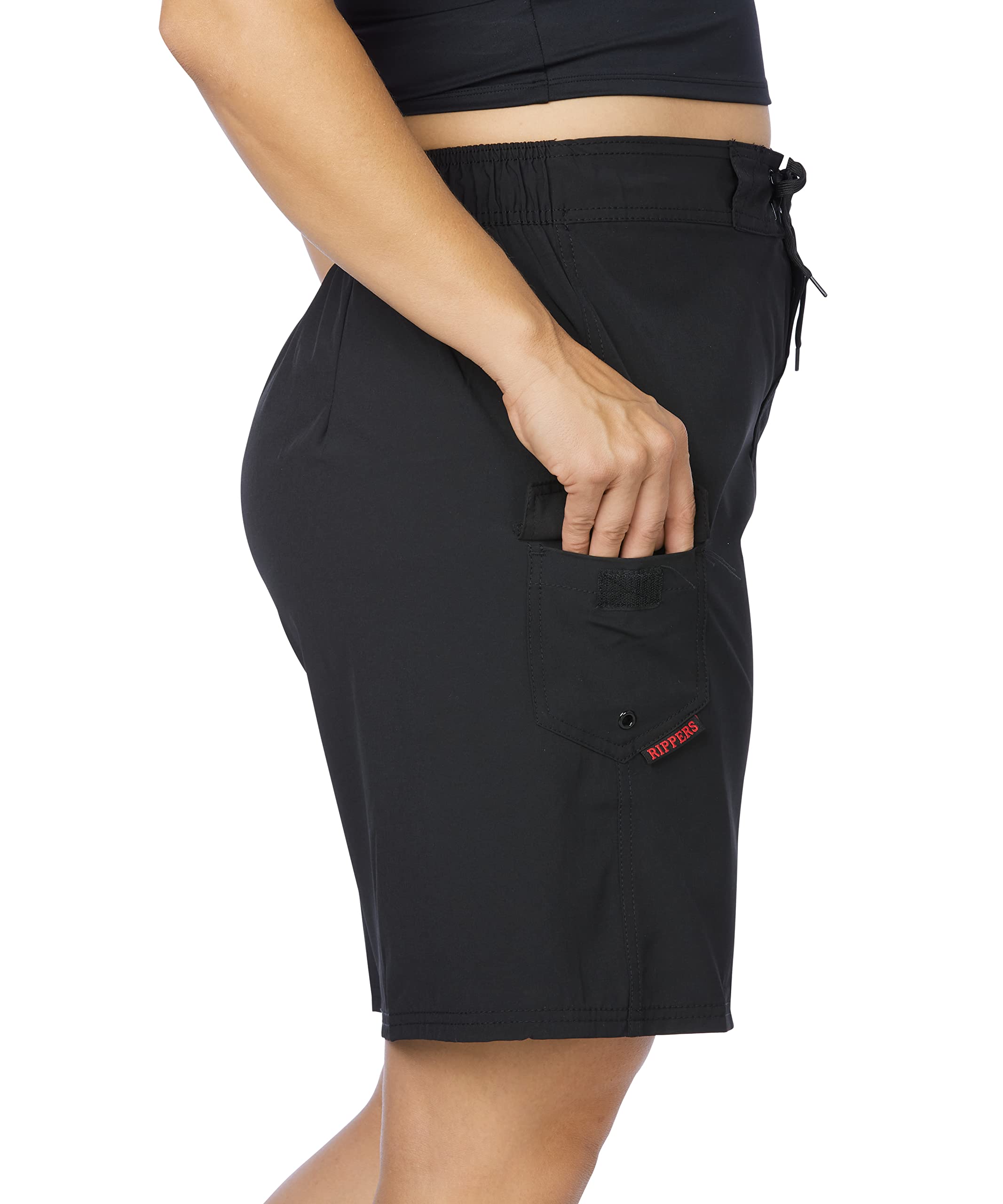 **Women's Plus Size Swim Shorts - Maui Print Board Shorts for Beach, Pool & Water Sports**