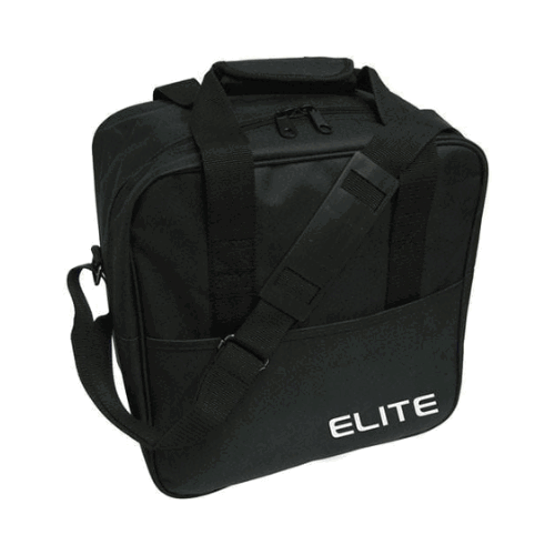Premium Single Tote Bowling Bag for Women & Men - Black Leather Bowling Accessories - Perfect for League Play, Practice & Tournament Travel
