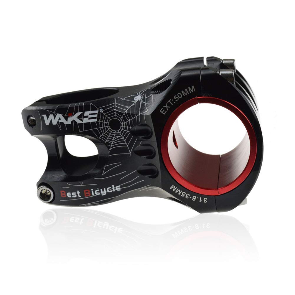 **WYJW 31.8/35mm Bike Stem - 0°50mm Aluminum Alloy Mountain Bike Handlebar Stem with Adapter Ring - Perfect for MTB, Road Bikes & Cycling Upgrades**