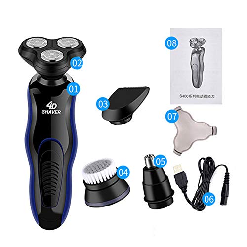Professional Electric Razor for Men - Wet & Dry USB Rechargeable Shaver with LCD Display | Precision Beard Trimmer for Smooth Shaving at Home, Travel & Gym
