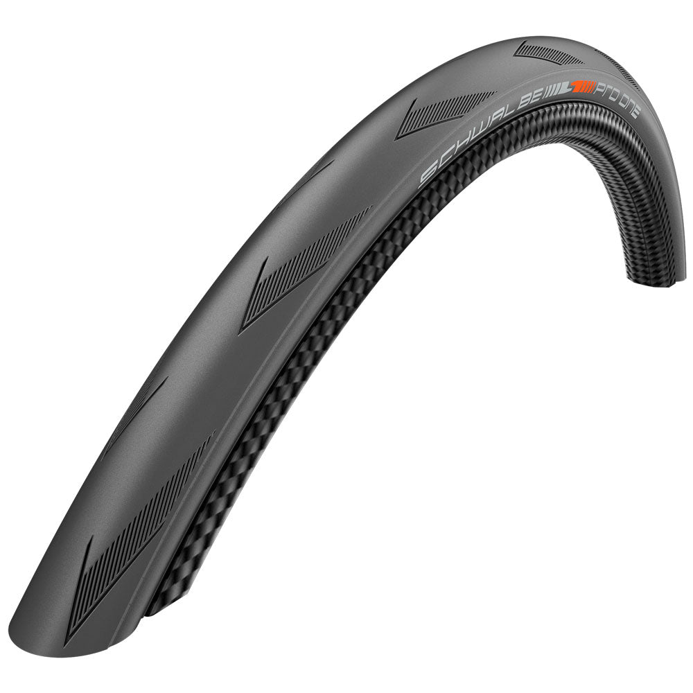 Schwalbe Pro One Evo Super Race Folding Tube Type Road Bike Tire - High Performance for Racing & Training on Pavement Roads