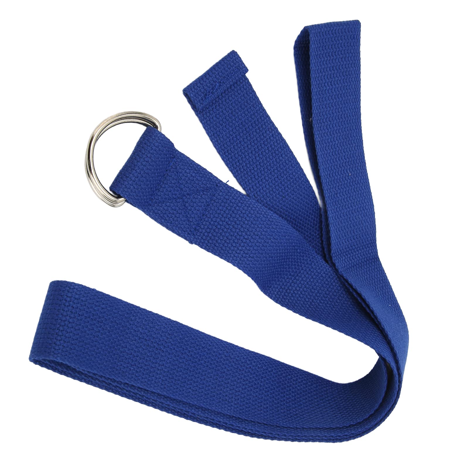 Premium Yoga Stretch Belt - High-Density Adjustable Exercise Band with D-Ring Buckle for Pilates, Dance & Home Workouts - Ideal for Flexibility Training & Fitness Routines (Blue)