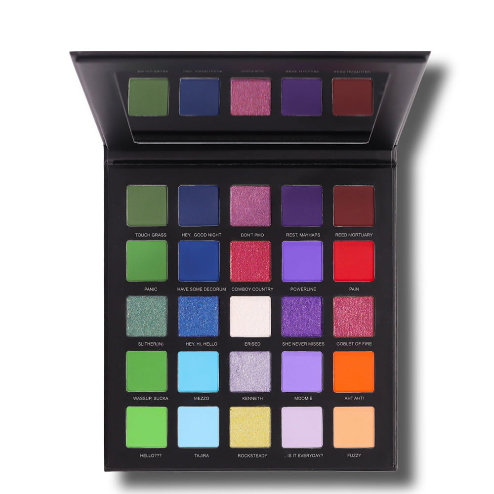 Blend Bunny Cosmetics Little Miss 'She Never Misses' 25-Shade Eyeshadow Palette | Highly Pigmented & Long-Lasting | Perfect for Everyday Makeup & Special Occasions