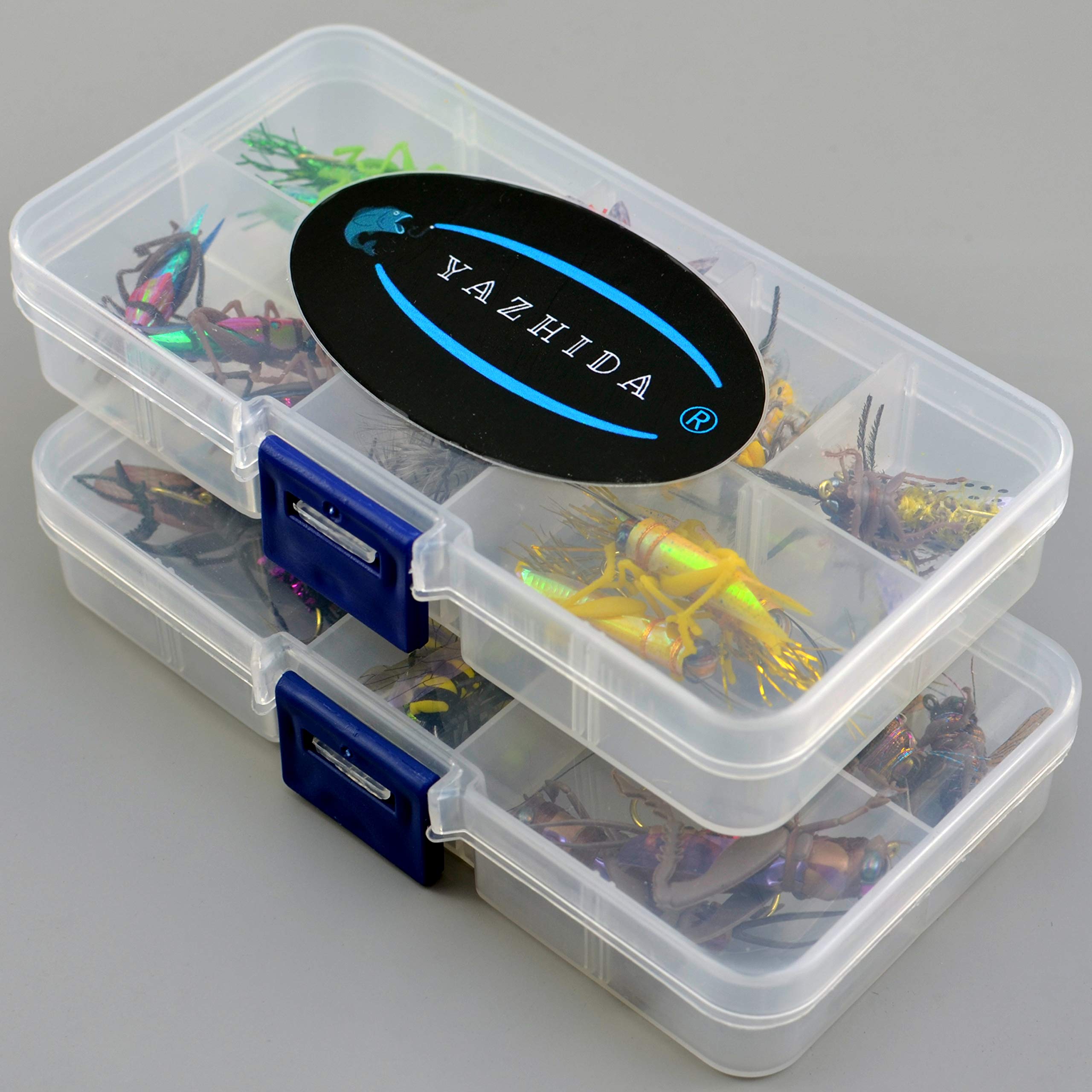 Premium Fly Fishing Flies Kit with Fly Box - Assorted Nymphs, Dry Flies, Wet Flies & Streamers - Realistic Hand-Tied Trout Flies for Freshwater Fishing - Perfect for Beginners and Experts in Rivers, Lakes, and Streams