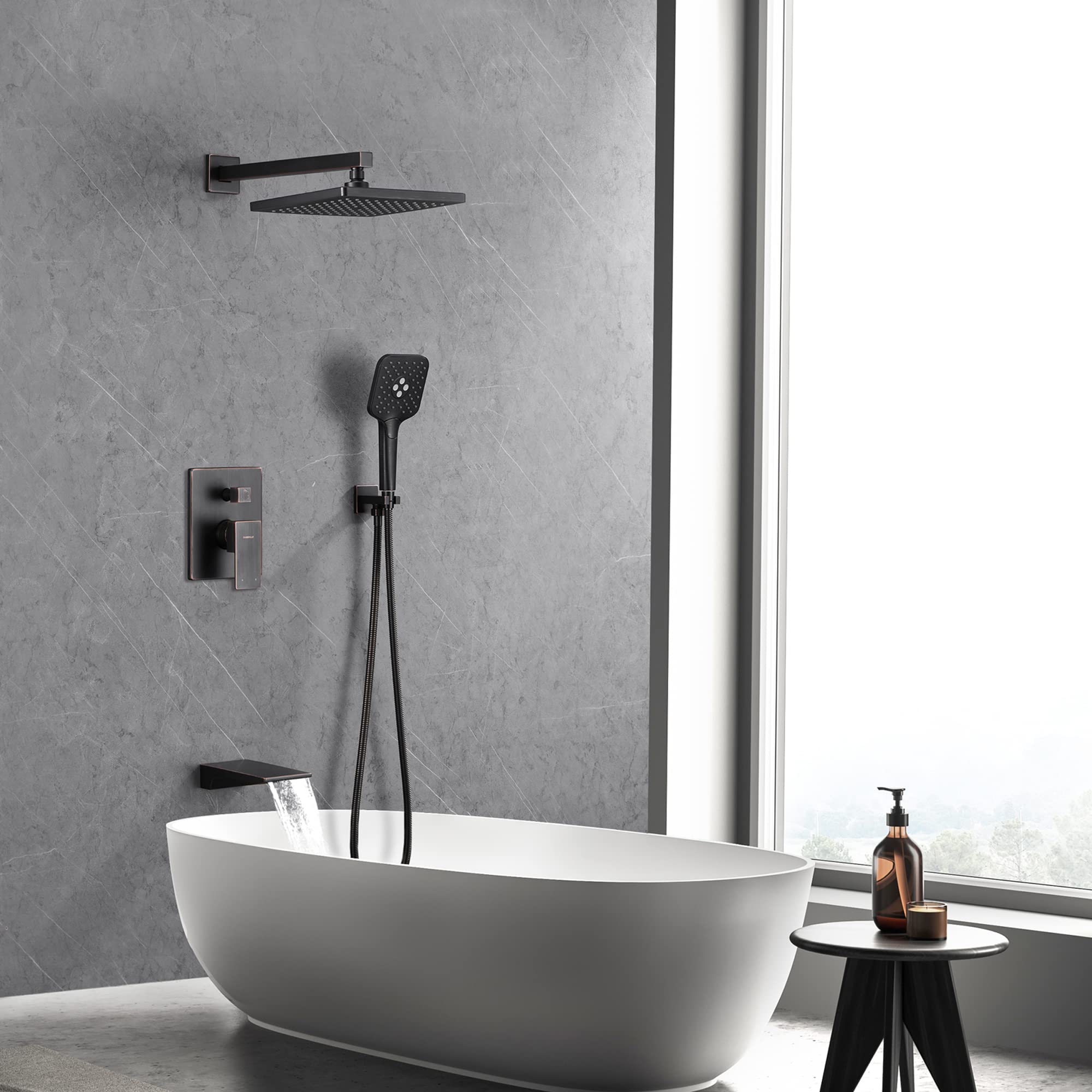 Gabrylly Oil Rubbed Bronze Shower System - 10