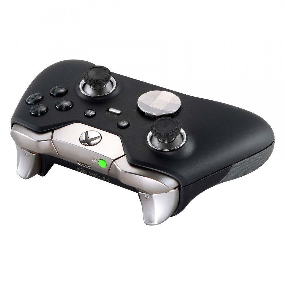 eXtremeRate Matte Chrome Silver Button Accent Rings for Xbox One Elite Controller - Custom Design Replacement Parts for Gaming Enthusiasts - Perfect for Competitive Play & Customization