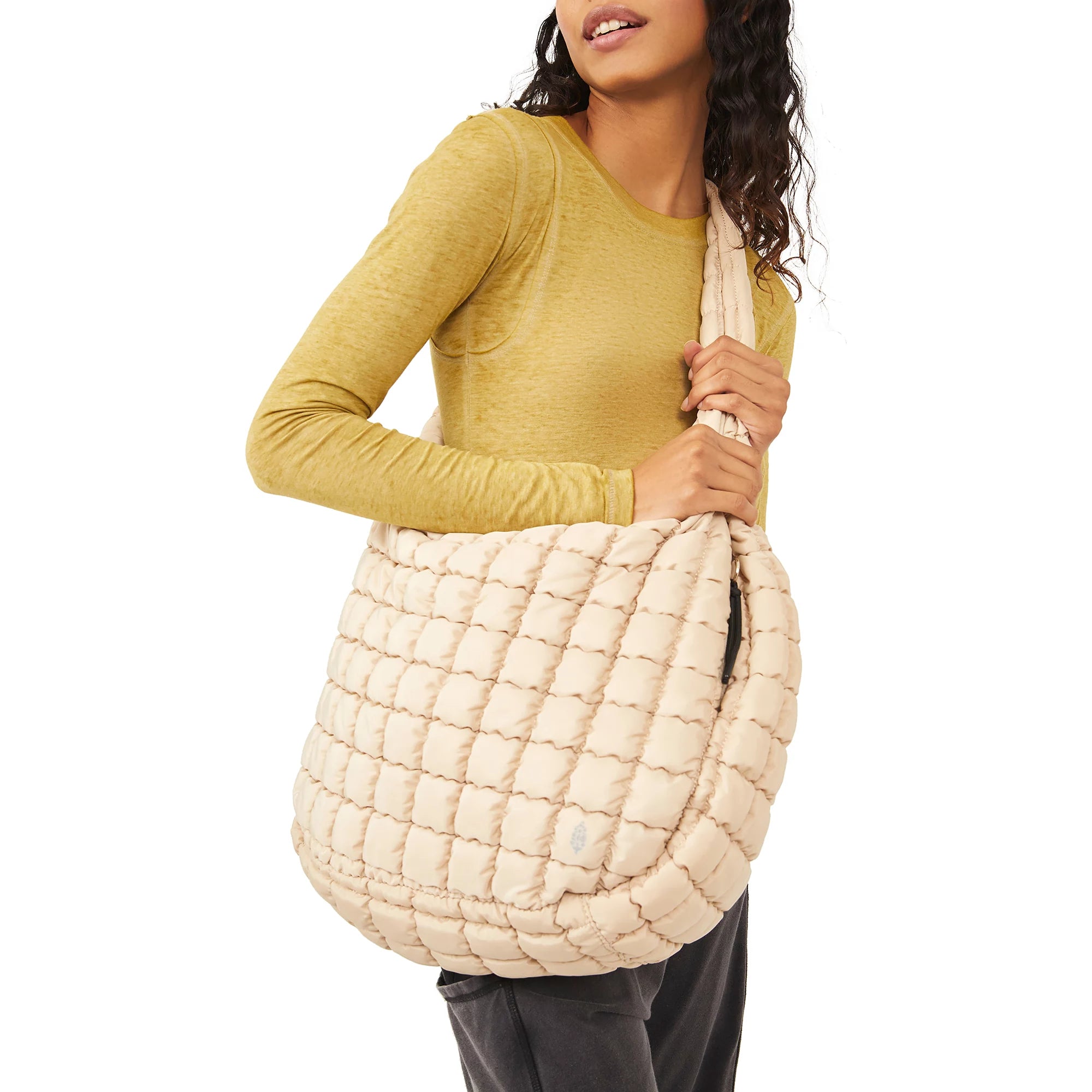 FP Movement Quilted Carryall Bag - Stylish & Durable Gym Tote for Women | Perfect for Workouts, Yoga, Travel & Everyday Use