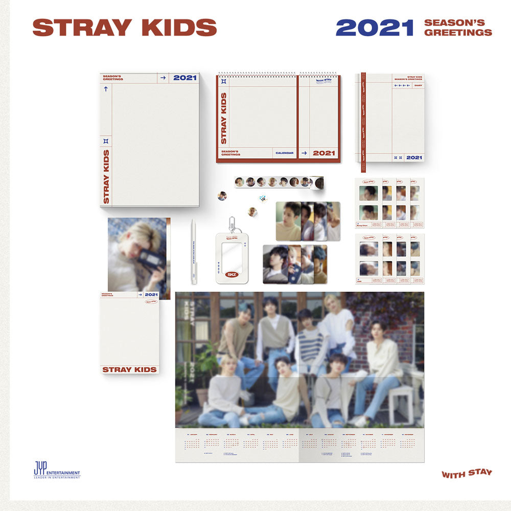 STRAY KIDS 2021 Season's Greetings Official Merchandise - K-Pop Fan Gift, Collectible Photo Book & Calendar for Fans | Perfect for Birthdays, Holidays & K-Pop Collections