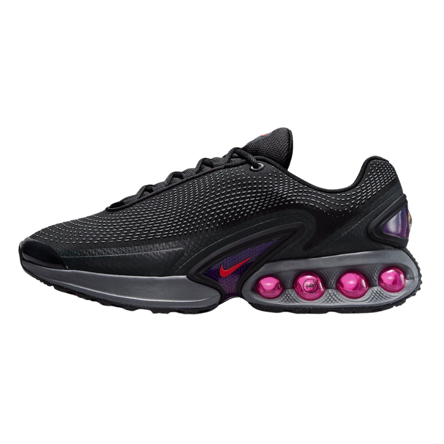 Nike Air Max DN All Night Running Shoes - Black, Dark Smoke Grey, Anthracite & Light Crimson - Comfortable Sneakers for Men & Women - Perfect for Running, Gym & Casual Wear