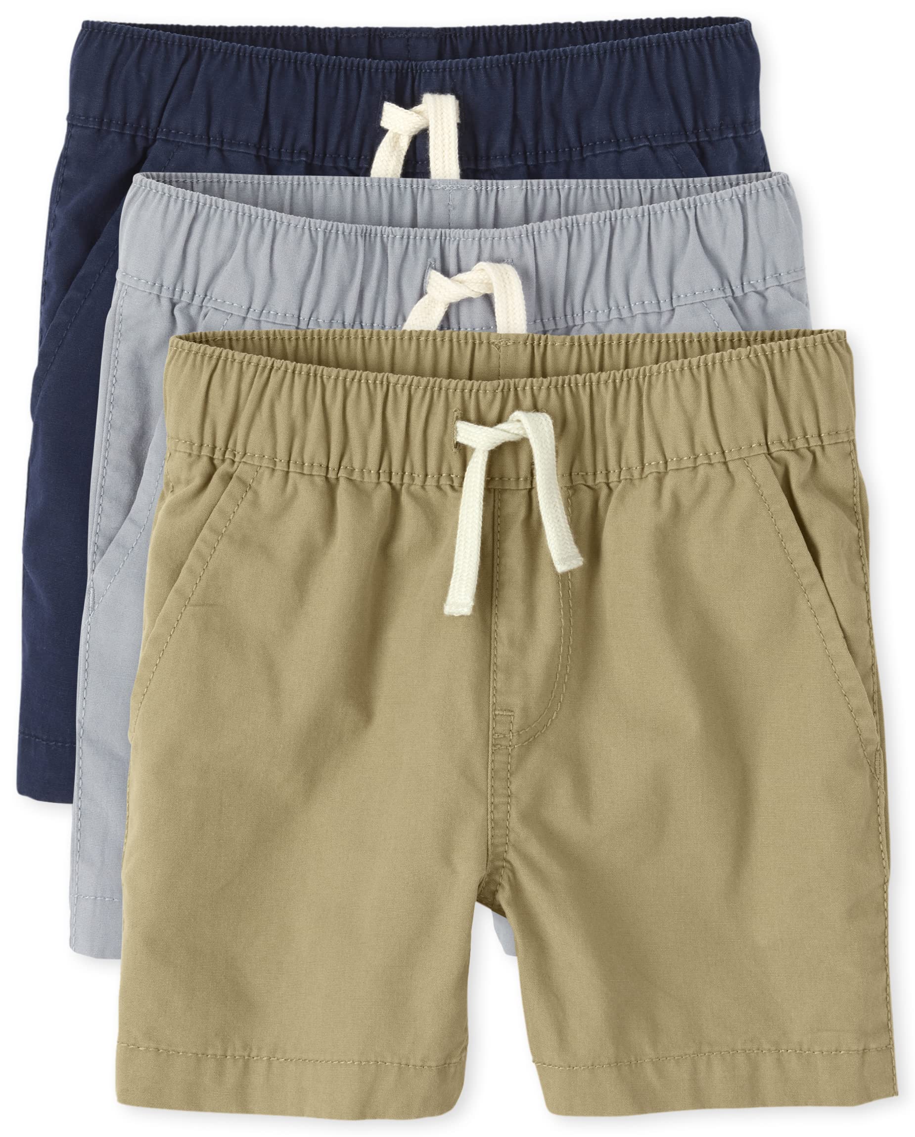 Baby Boys' Jogger Shorts - Comfortable Pull-On Playwear for Toddlers