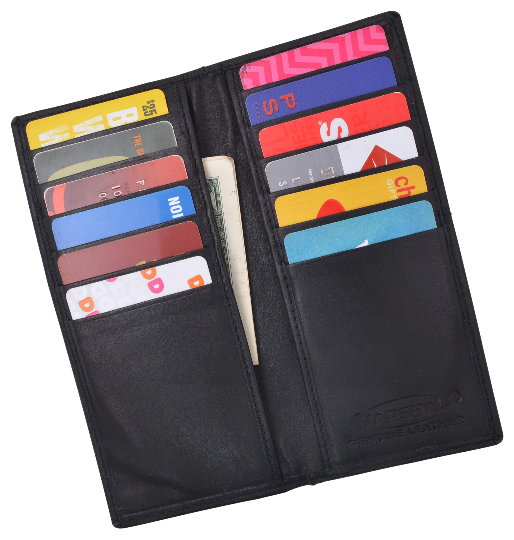 Genuine Leather Bifold Wallet for Men - Slim Front Pocket ID & Credit Card Holder with Money Clip - Perfect for Everyday Carry, Travel, and Business Use
