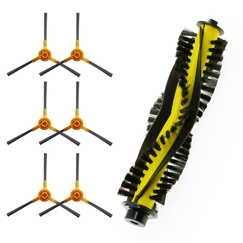 4PCS Vacuum Cleaner Side Brushes Replacement for Mamibot Exvac660 - Compatible Vacuum Cleaner Accessories & Spare Parts (7pcs Set) - Perfect for Hard Floors, Carpets & Pet Hair Cleaning