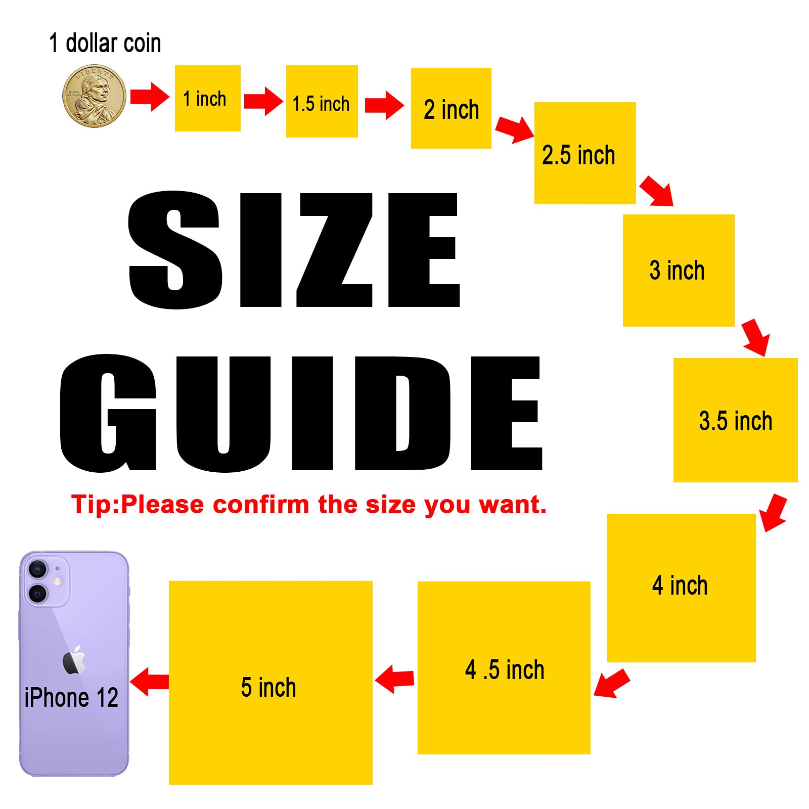 Custom Personalized Stickers 50-300 Pack - Square Waterproof PVC/Transparent/Kraft Paper Labels - Add Your Logo, Photo or Text - 5