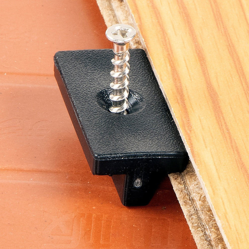 100-Pack Composite Decking Hidden Fasteners - Durable Plastic T-Clips & Screws for Secure Deck Installation | Perfect for DIY Decking Projects & Outdoor Patio Construction