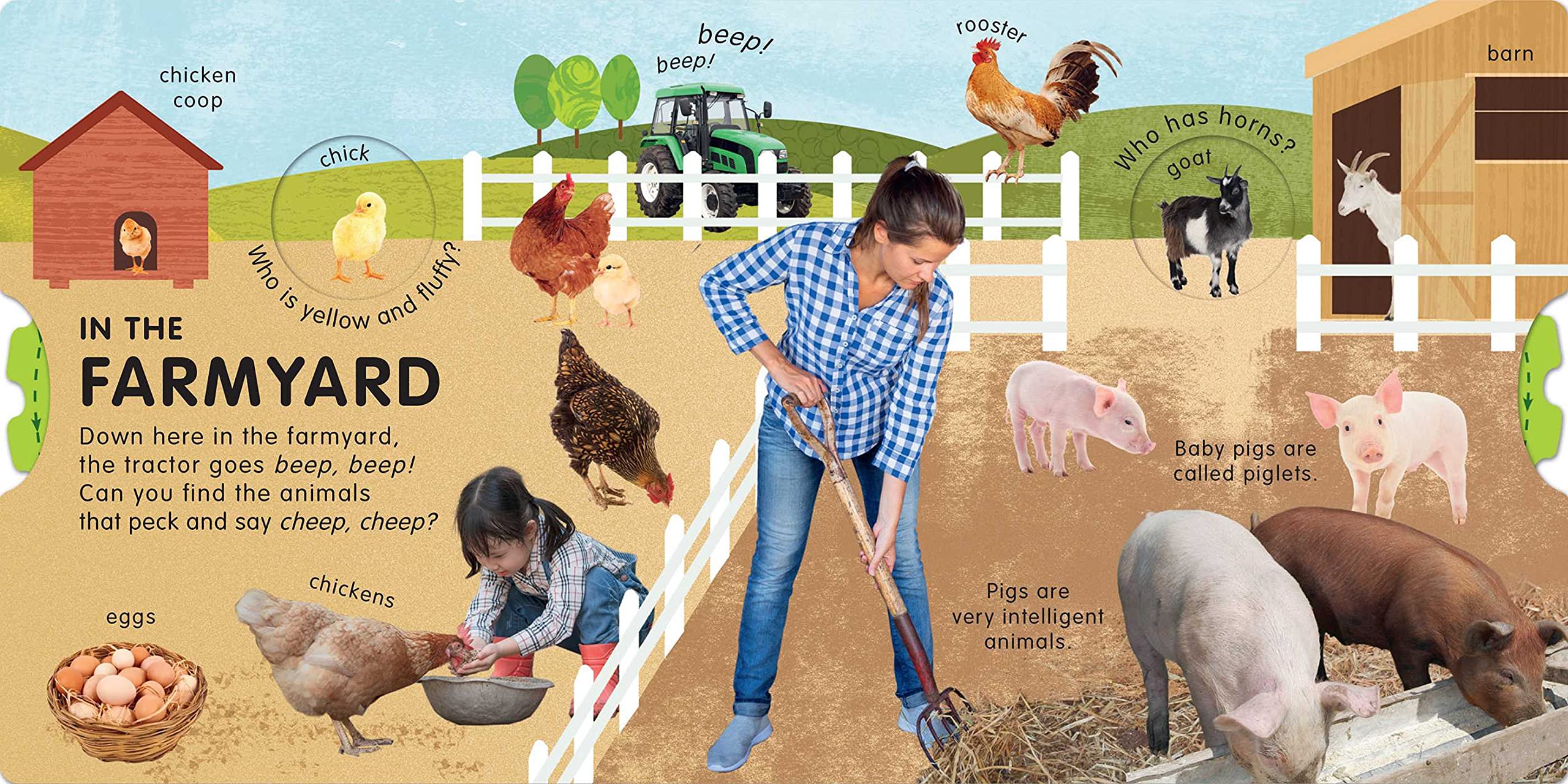 My First Wheel Books: Farm - Interactive Learning Toy for Toddlers & Preschoolers | Perfect for Early Childhood Education & Farm Animal Recognition