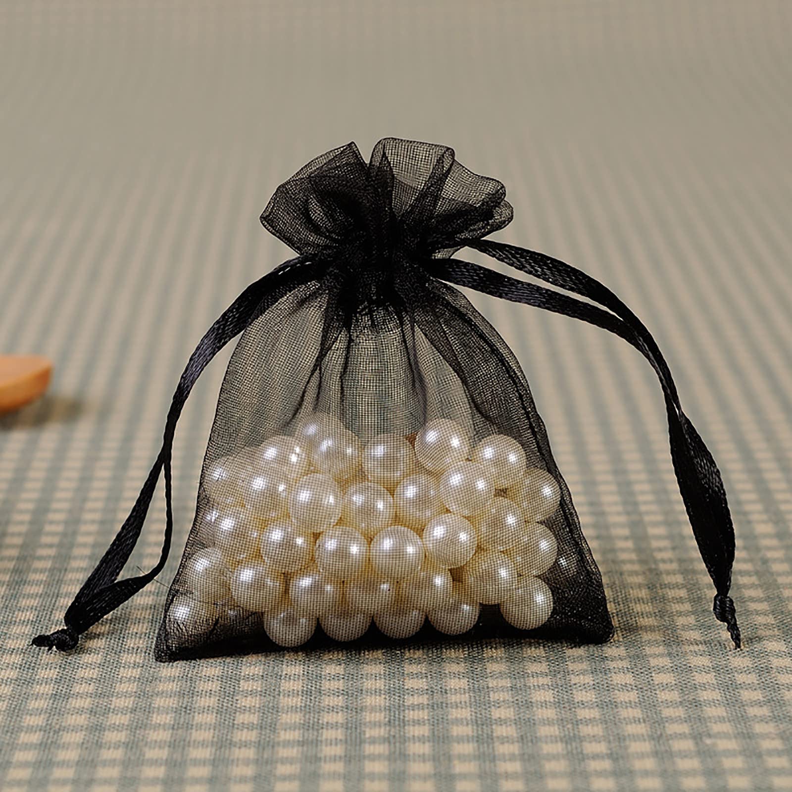 30-Pack Mesh Wedding Candy Bags with Drawstring - Christmas Party Favors, Jewelry Gift Bags & Home Decoration - Reusable Plastic Food Storage Containers with Lids for Wedding, Baby Shower, Birthday & Holiday Celebrations