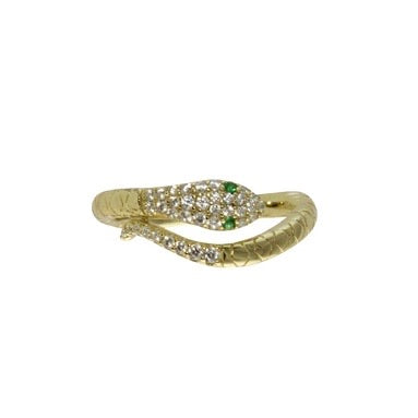 Pavè Snake Wrap Ring - Sterling Silver Stackable Band for Women, Elegant Serpent Jewelry for Everyday Wear, Gift for Her, Perfect for Layering and Special Occasions