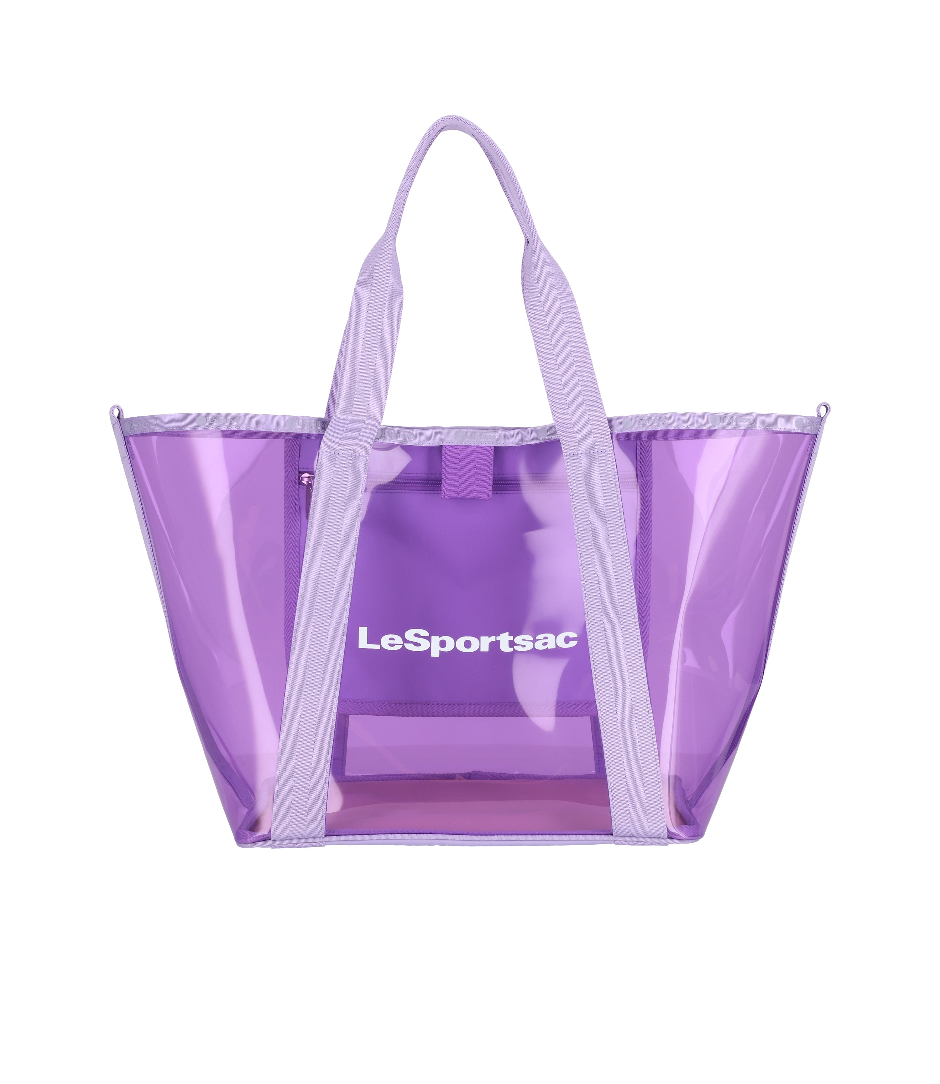 Clear Lilac Logo Tote
