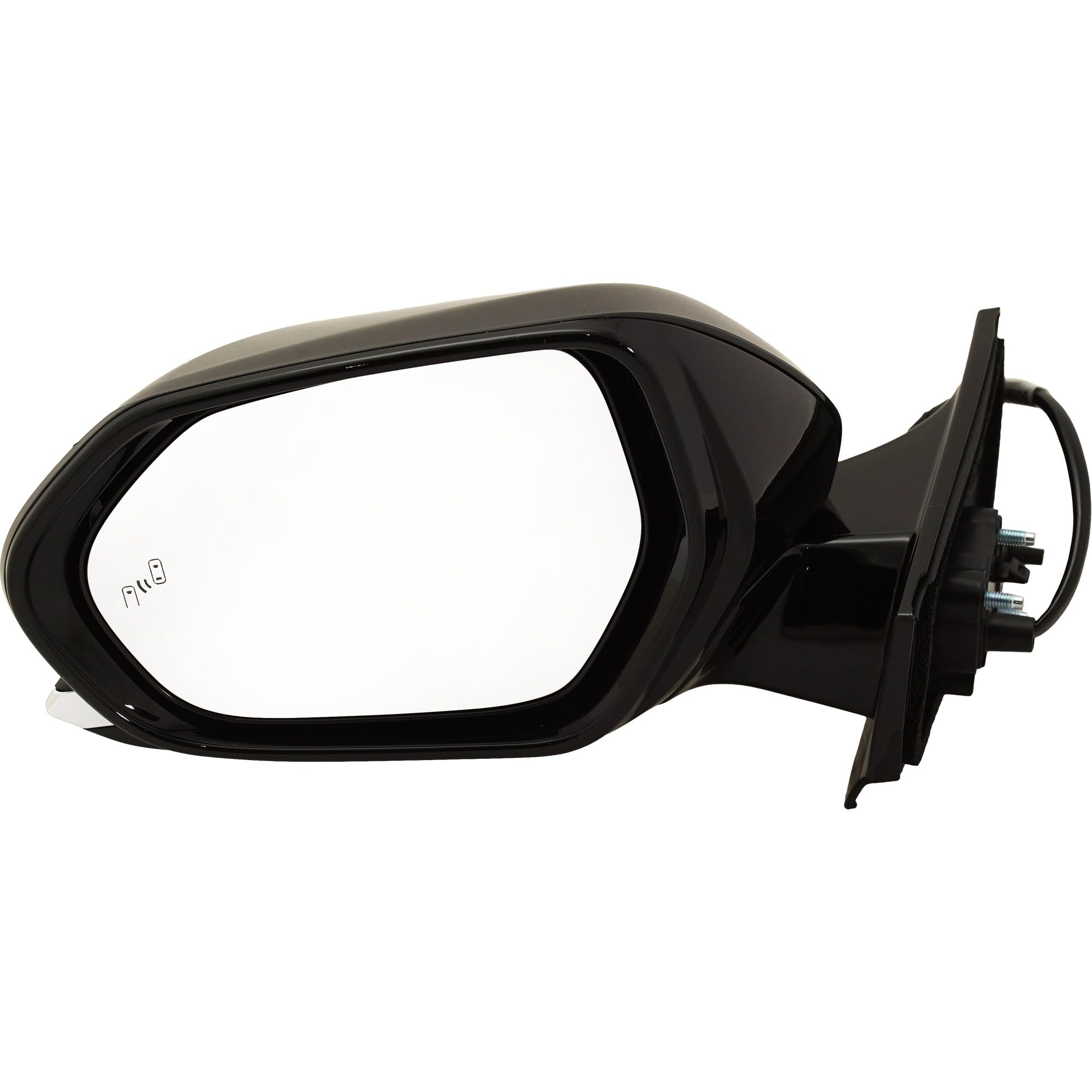 GO-PARTS Power Mirror for Toyota Prius 2016-2020 & Prius Prime 2017-2020 - Left Side Driver Manual Folding Heated Paintable with Blind Spot Detection - Replacement Side View Mirror for 2017 2018 2019 Models | Perfect for Winter Driving & Enhanced Safety