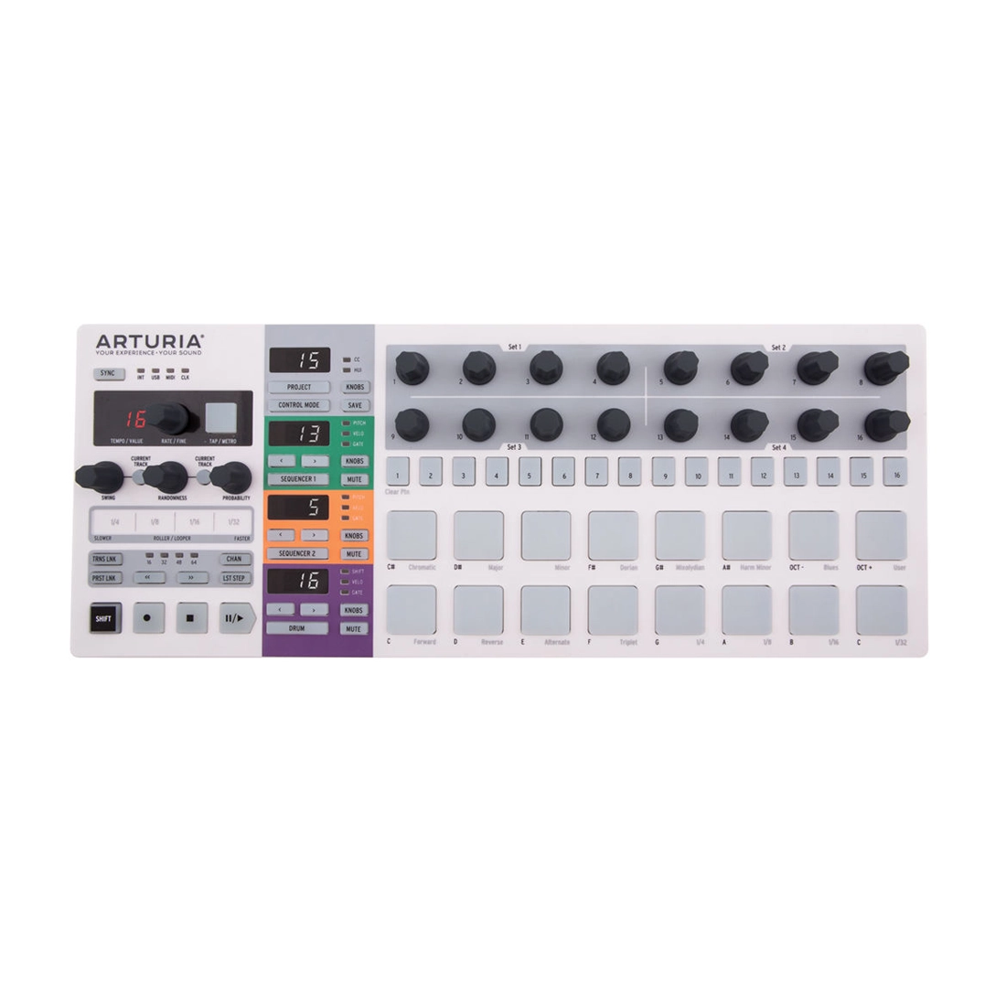 Arturia Beatstep Pro MIDI Controller & Step Sequencer for Music Production - Perfect for Studio Recording, Live Performances, and Beat Making