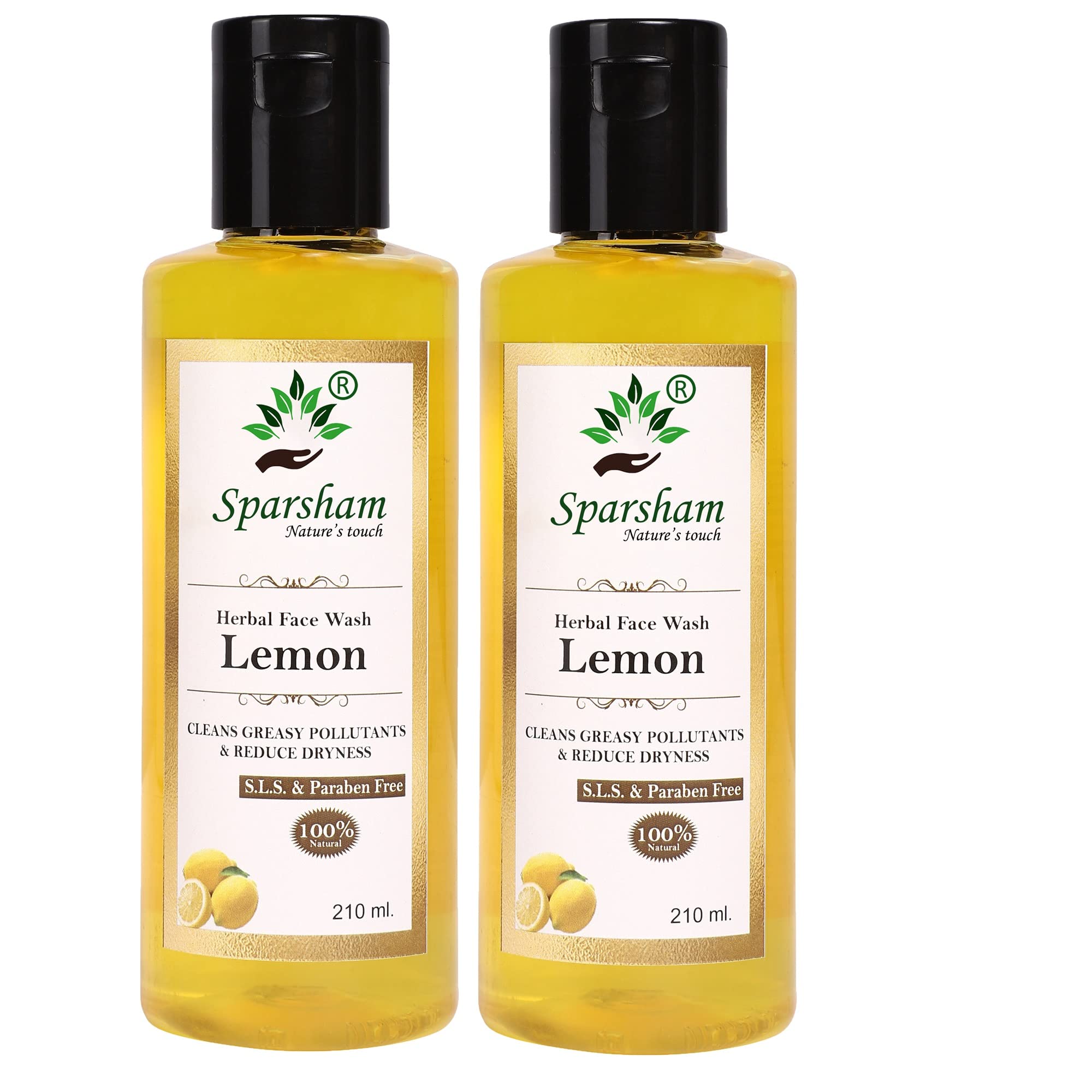 Herbal Turmeric Sandalwood Face Wash - Sulfate & Paraben Free Natural Skin Brightening Cleanser for Glowing Complexion | Perfect for Daily Skincare Routine & Acne-Prone Skin
