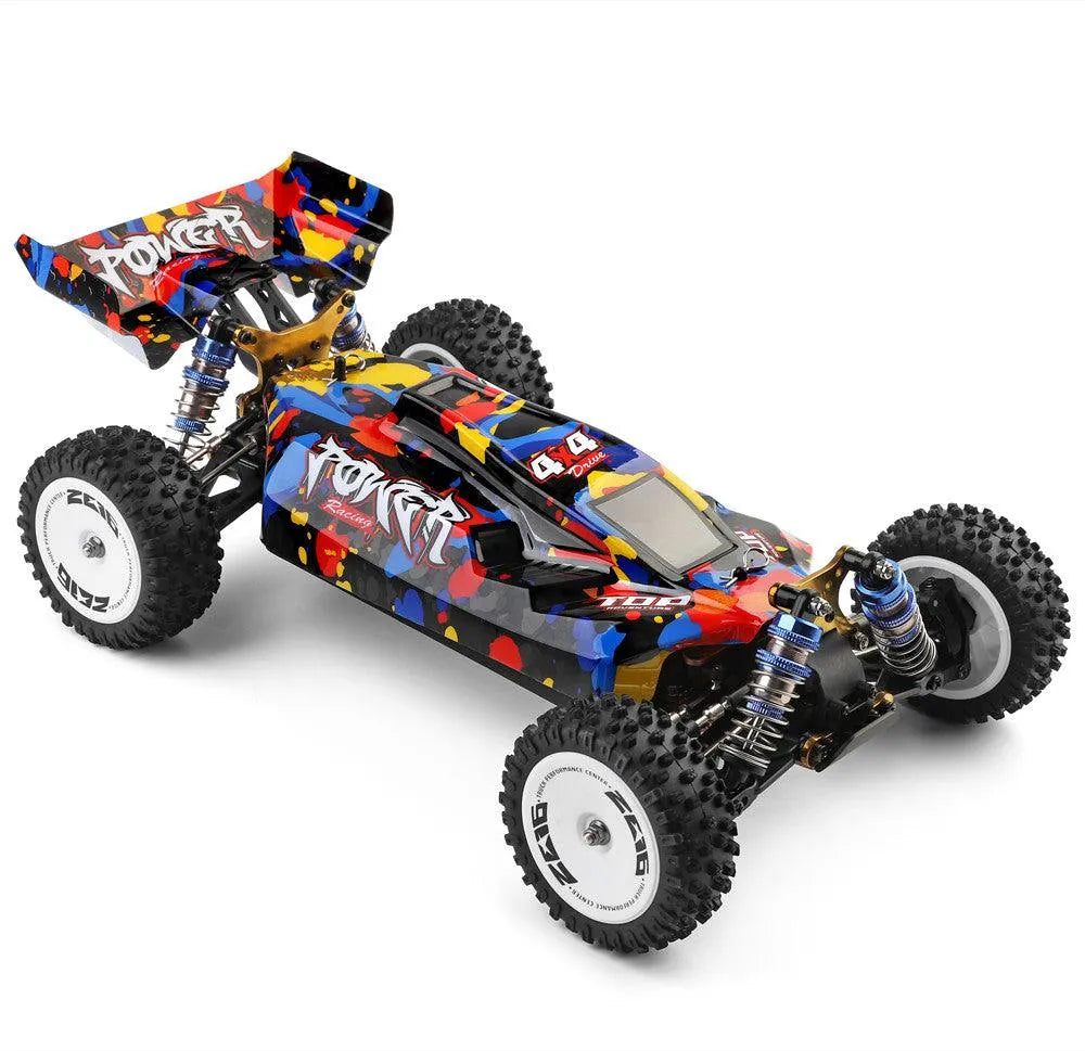 WLTOYS 124007 1/12 Scale 4WD RC Car - 75km/h High Speed, Brushless Motor, 2.4GHz Remote Control for Off-Road Racing & Drifting | Perfect for Backyard Racing, Off-Road Adventures & RC Car Enthusiasts