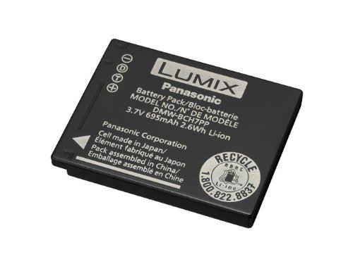 Original Panasonic DMW-BCH7 Lithium-Ion Battery for Lumix Cameras - High Capacity Replacement Power Pack for Travel, Photography & Vlogging