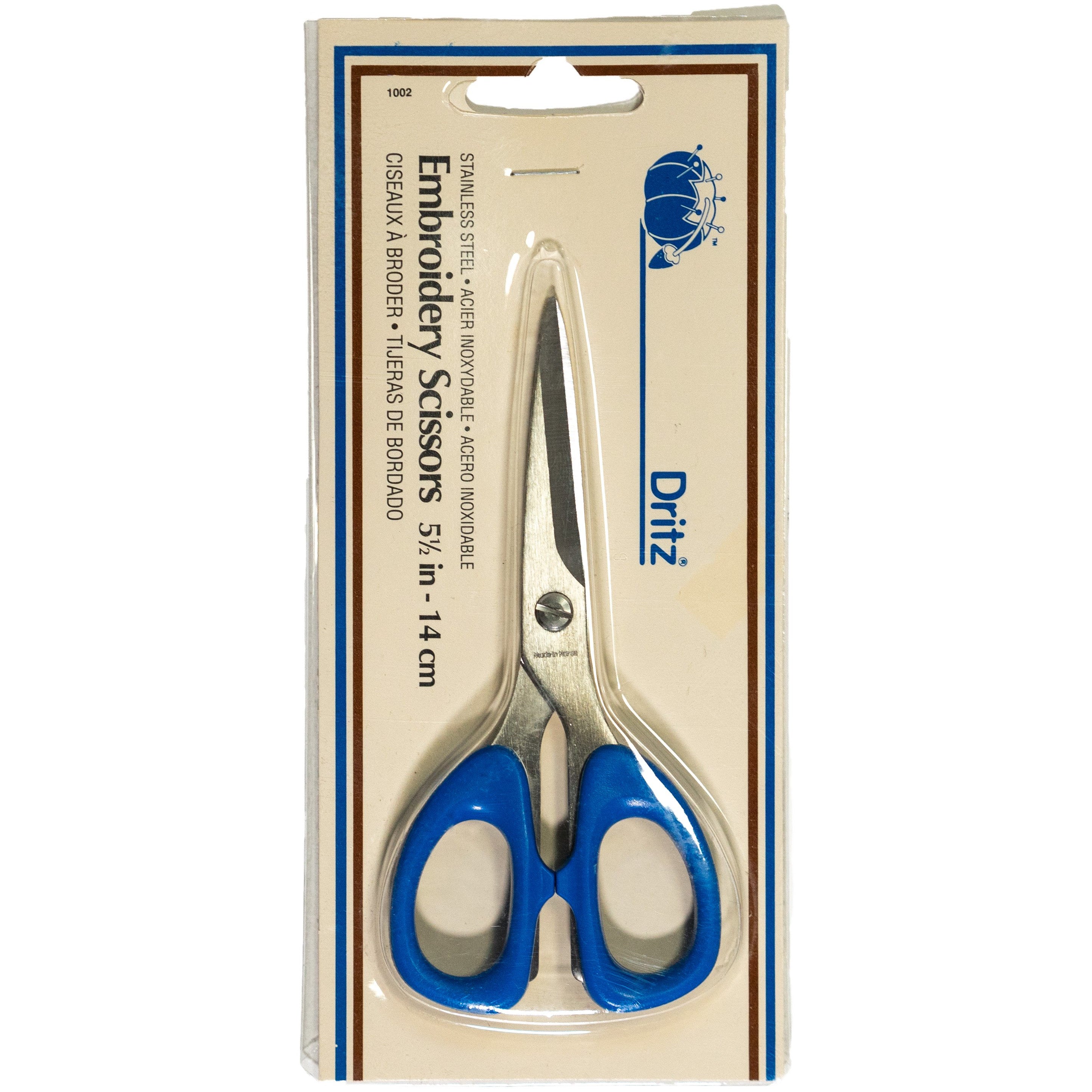 DRITZ Premium Stainless Steel Embroidery Scissors 5.5