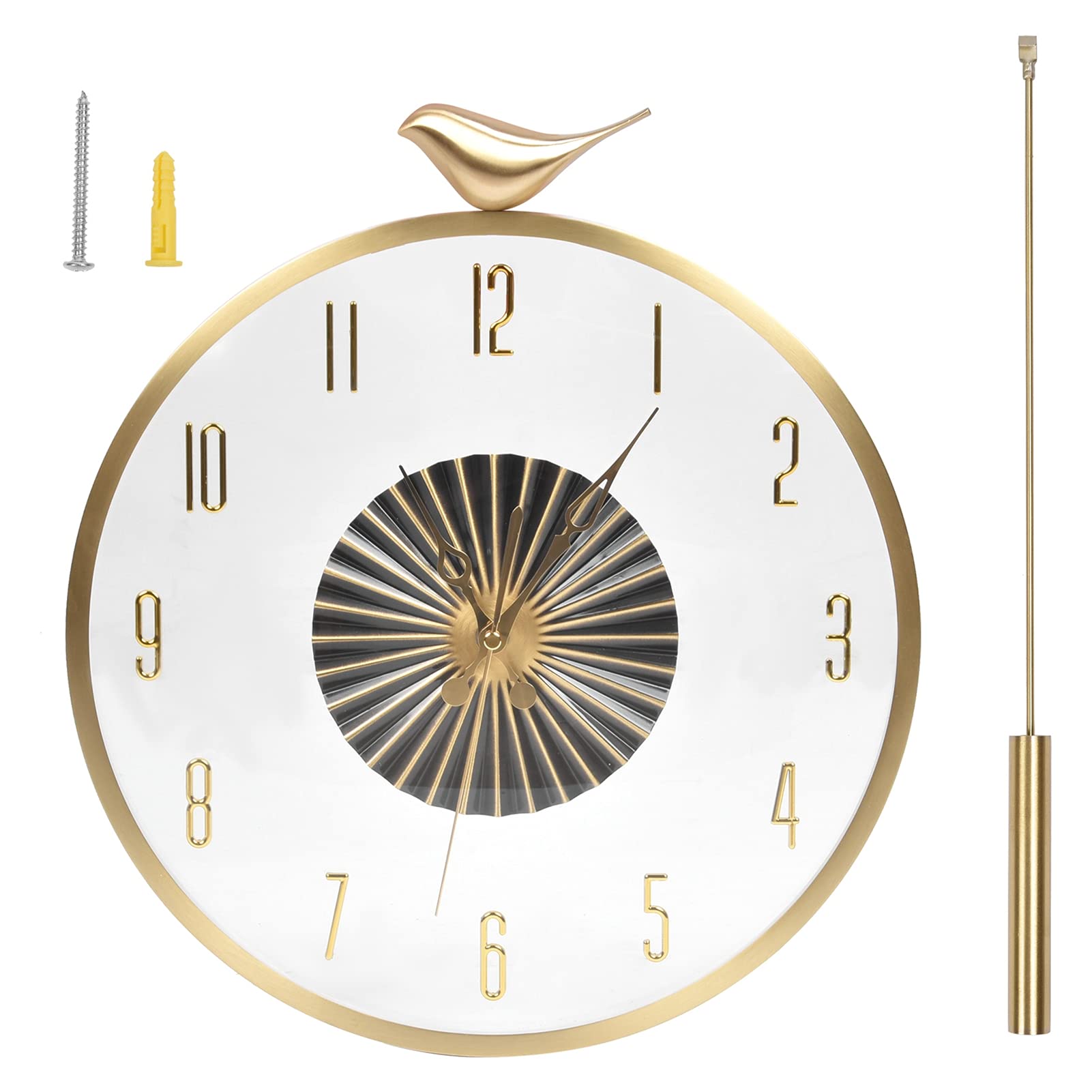 Stylish Durable Wall Clock for Living Room & Bedroom - Perfect Home Decor & Gift Idea for Housewarming, Wedding, or Office