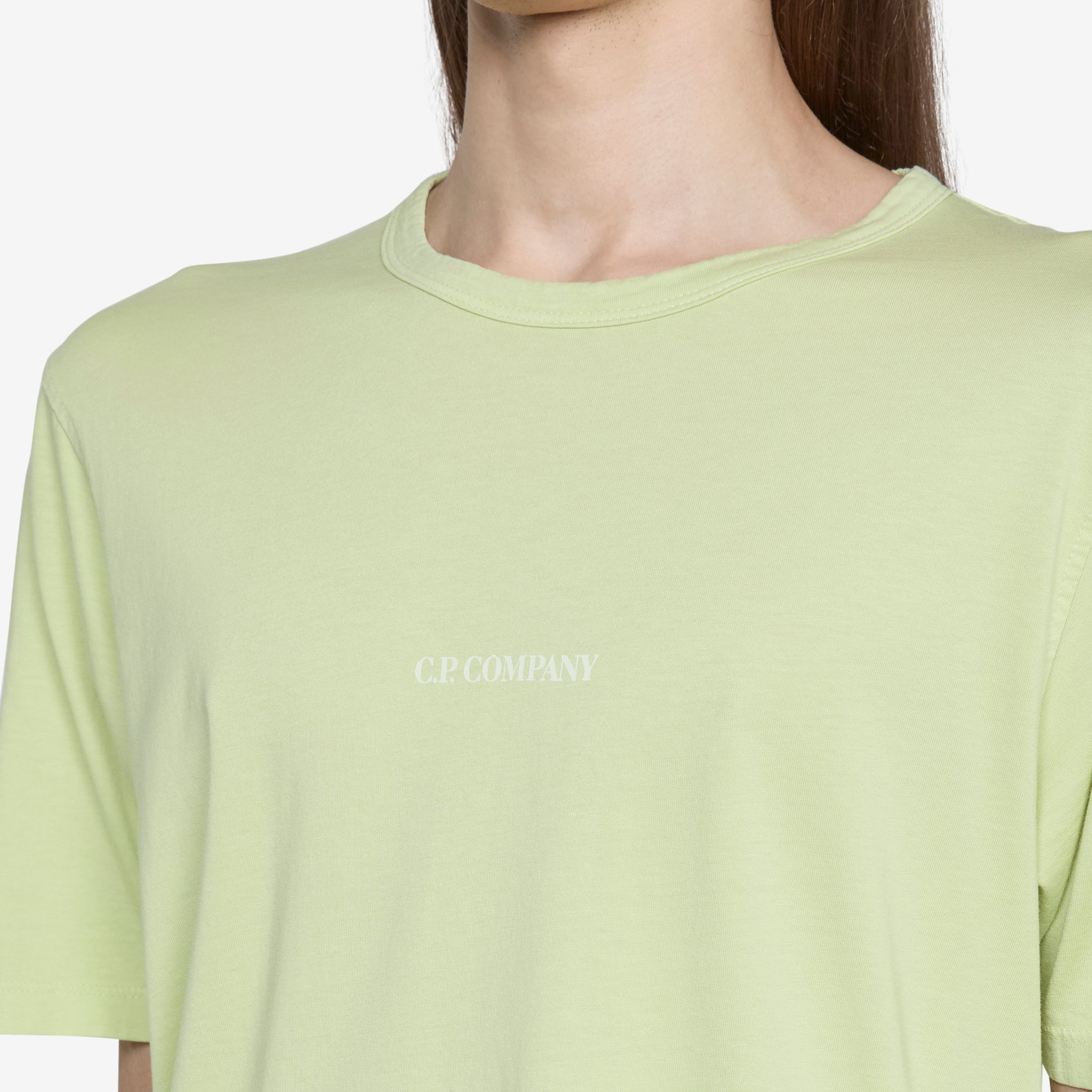 24/1 Jersey Resist Dyed Logo T-Shirt White Pearl - Comfortable Cotton Tee for Casual Wear, Street Style & Everyday Outfits