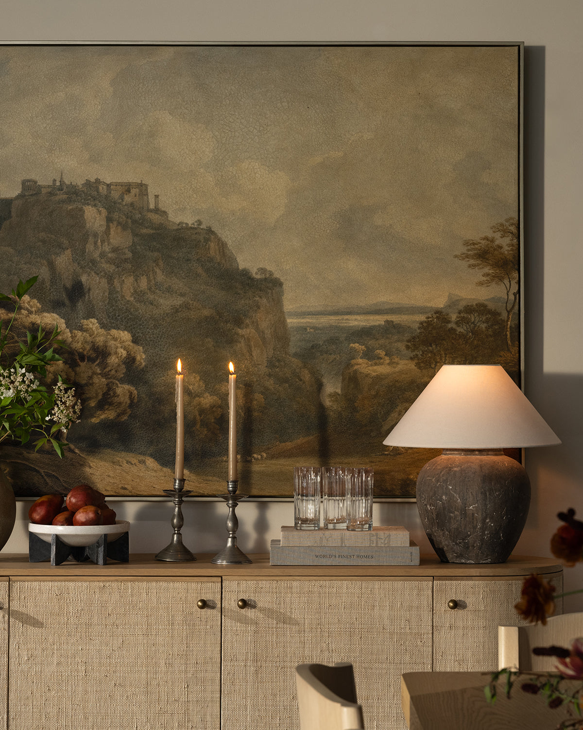 Overlooking Tivoli - Premium Italian-Inspired Home Decor for Elegant Living Rooms & Dining Spaces | Perfect Wall Art for Modern Interiors & Gift Ideas