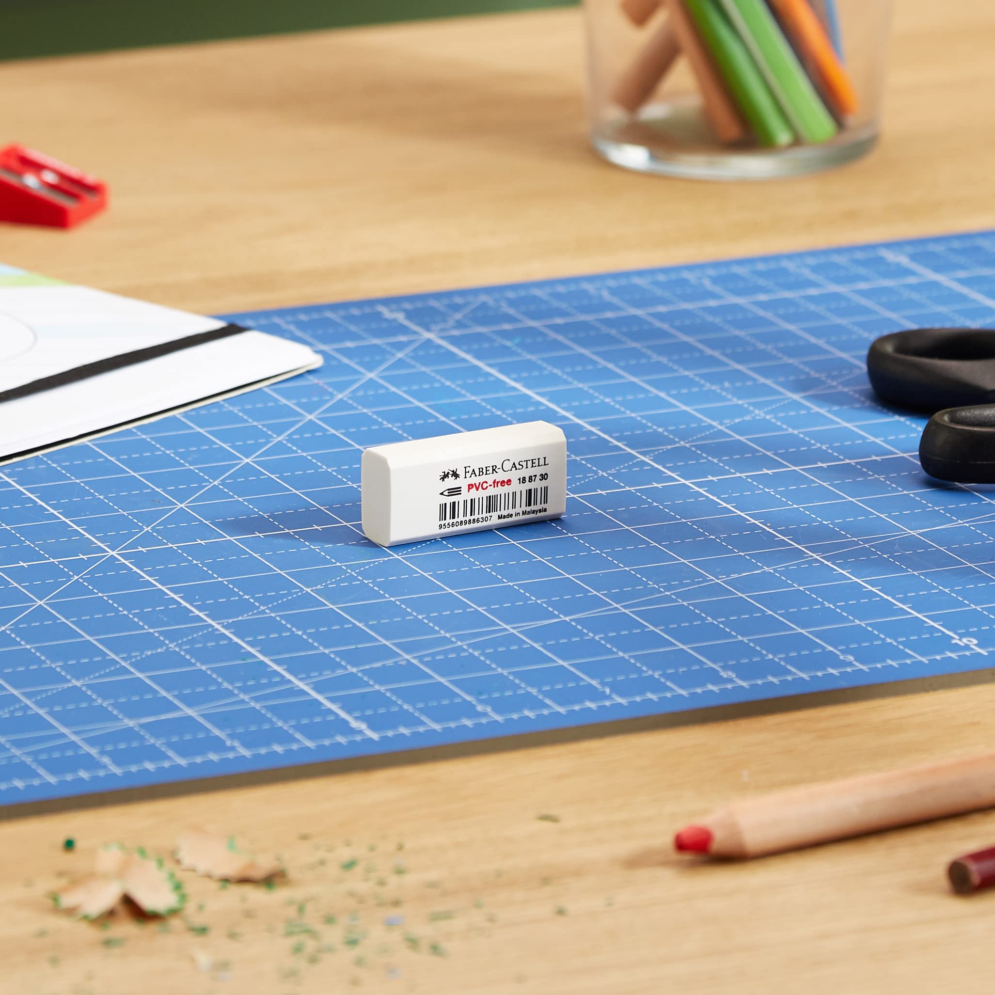 Faber-Castell Vinyl Pencil Eraser - Perfect for Sketching & School