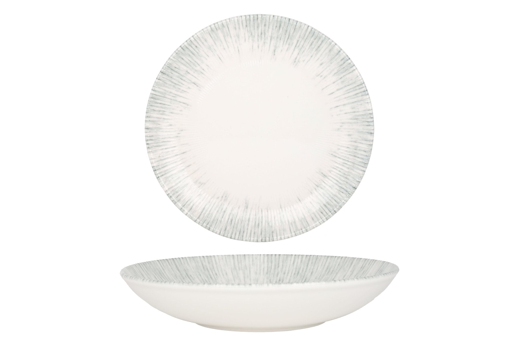 Iris Deep Plate 25 cm (1300cc) - Premium Ceramic Dinnerware for Restaurants, Home & Catering - Ideal for Soups, Pasta & Hearty Meals