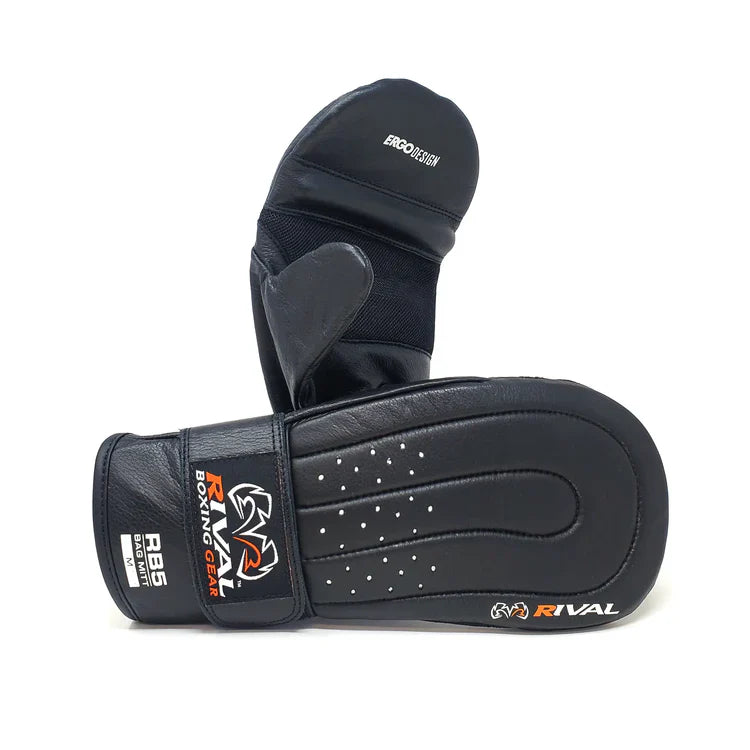 RIVAL RB5 Boxing Training Bag Mitts - Premium Punching Mitts for Boxing, MMA & Kickboxing - Ideal for Sparring, Pad Work & Fitness Training