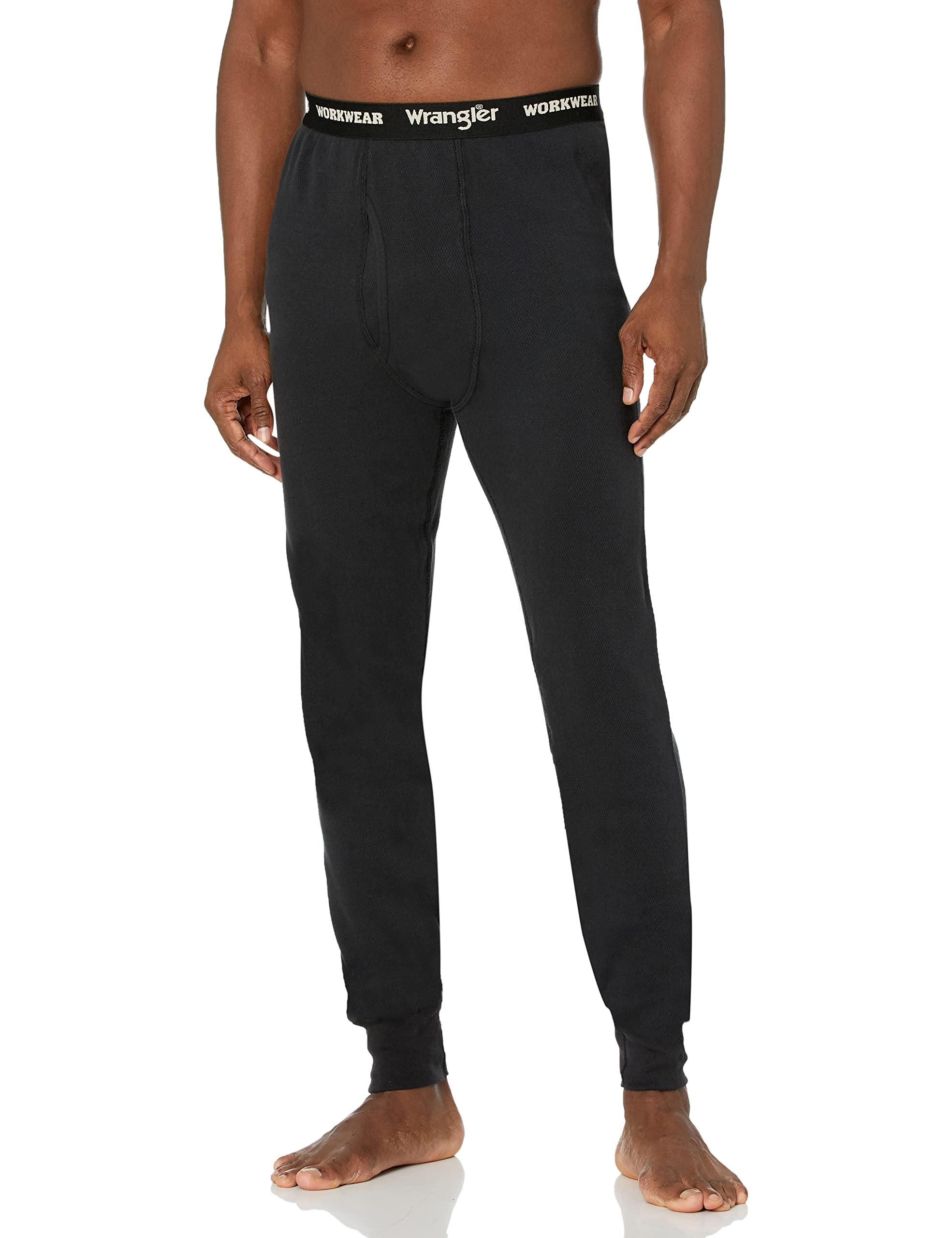 Wrangler Men's Heavyweight Cotton Thermal Underwear Pants for Winter Warmth - Cold Weather Base Layer for Outdoor Activities, Camping & Work
