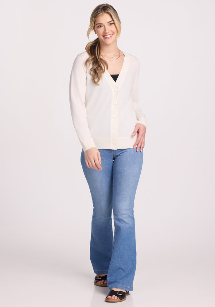 Gia Sweater with Dewdrop Pearl Embellishments - Elegant Knit Pullover for Women | Perfect for Fall Layering, Office Wear & Casual Outings