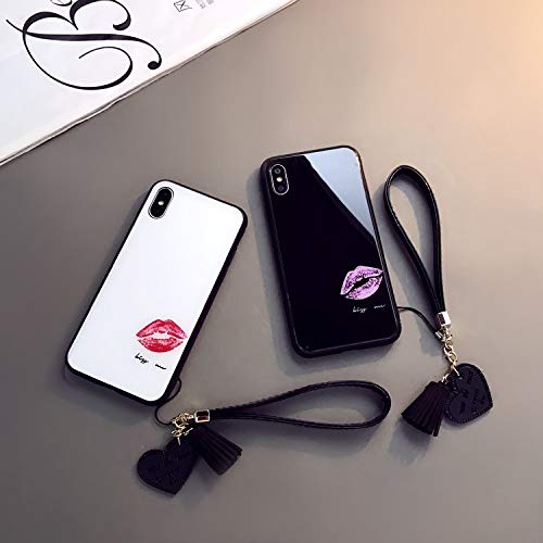**Samsung Galaxy A21 Tempered Glass Screen Protector & Cute Love Heart Pattern Case - Soft Silicone TPU Bumper, Shockproof, Anti-Scratch, Yellow - Perfect for Girls & Women (Ideal for Daily Use, Work, School & Travel)**