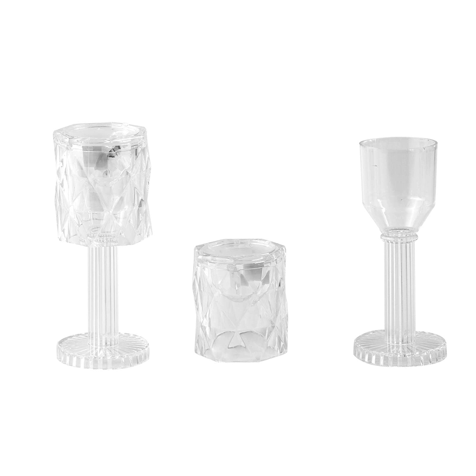 Modern Acrylic Crystal Diamond LED Table Lamp - Multicolor Bedside Lighting for Bedroom, Living Room, Office, Bar & Wedding Decor