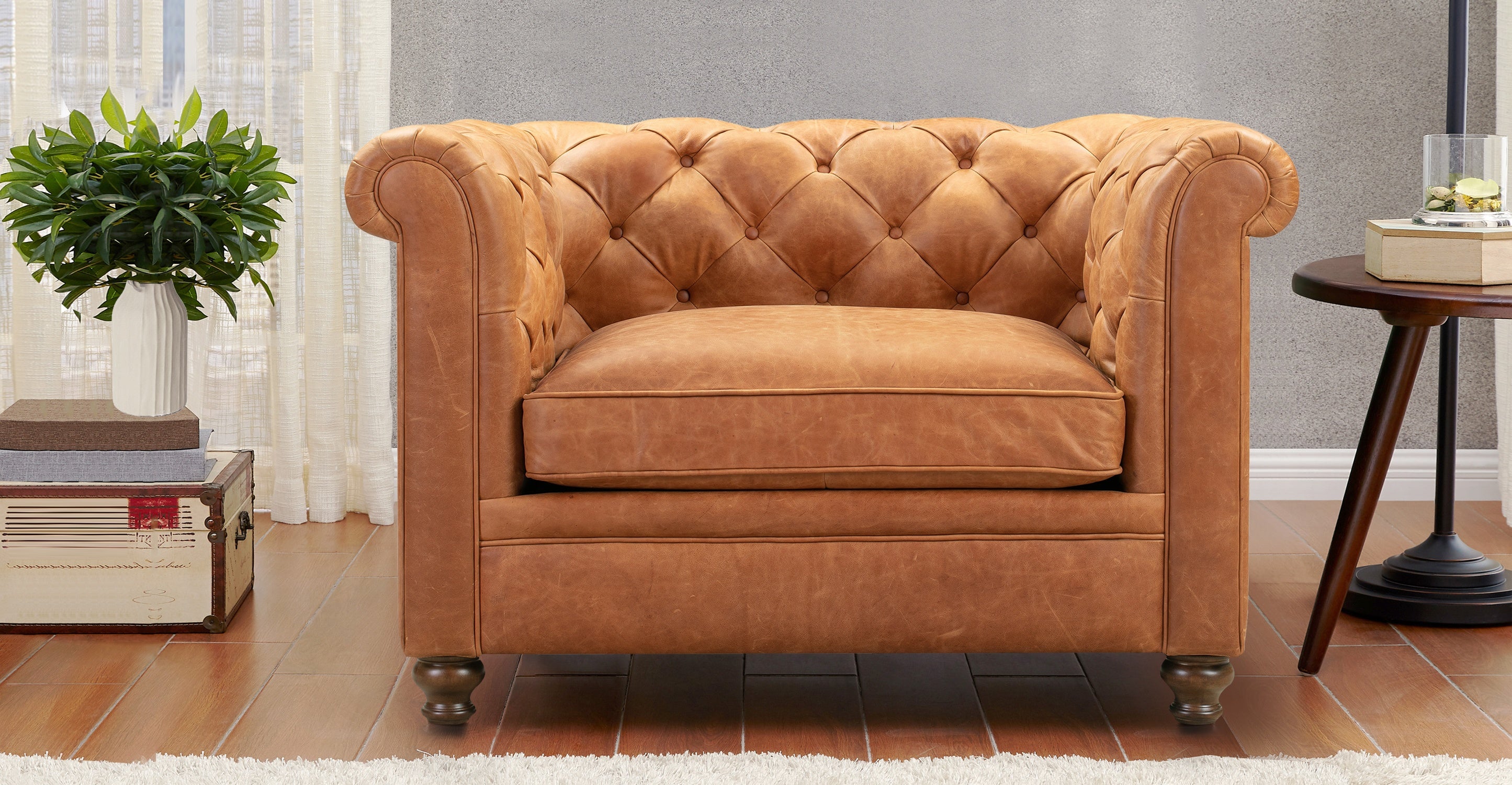 Lyon Lounge Chair - Modern Comfortable Accent Chair for Living Room, Bedroom & Office - Perfect for Relaxing, Reading & Lounging