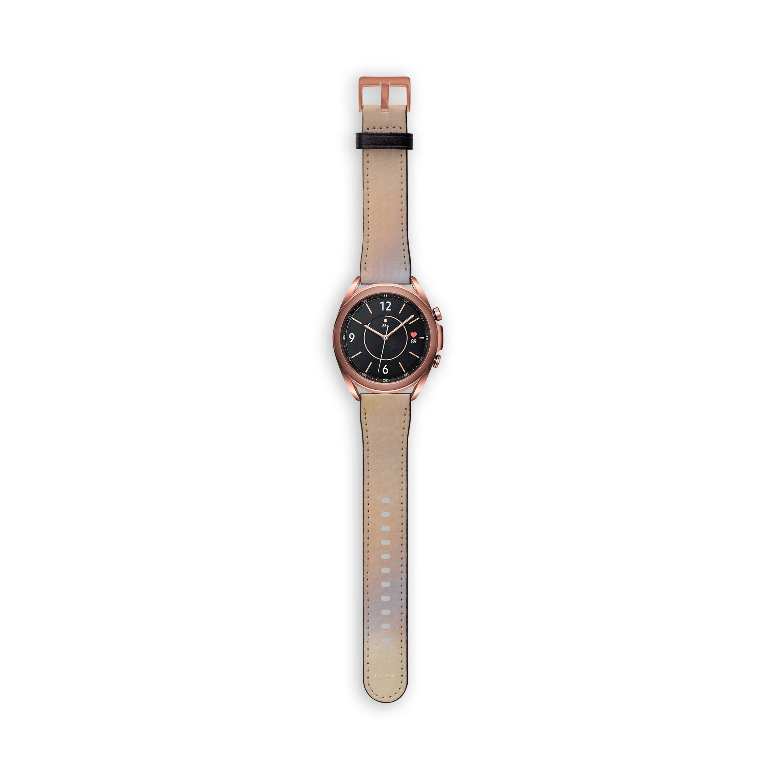 Premium Peach Glow Galaxy Watch Band - Soft Silicone Strap for Samsung Galaxy Watch 4/5/6, Classic & Active 2 - Stylish & Comfortable for Workouts, Running & Everyday Wear