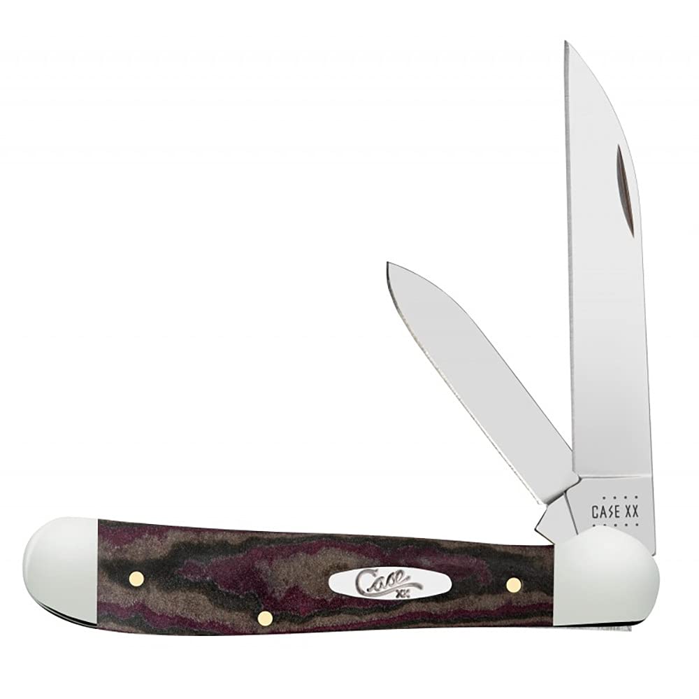 Case Knives Rustic Red Richlite Copperhead Folding Pocket Knife CA13625 - Perfect for Camping, Hiking, and Everyday Carry (EDC)