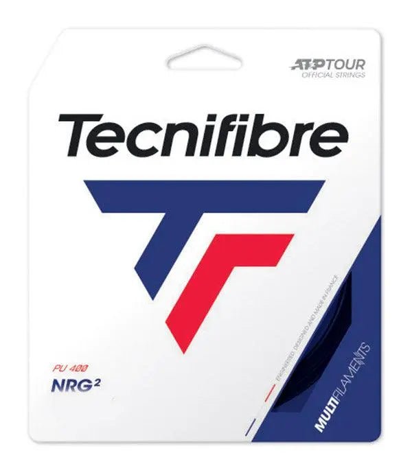 Tecnifibre NRG2 17 Tennis String Set - High Performance Black Strings for Power & Comfort | Perfect for Competitive Play & Recreational Tennis
