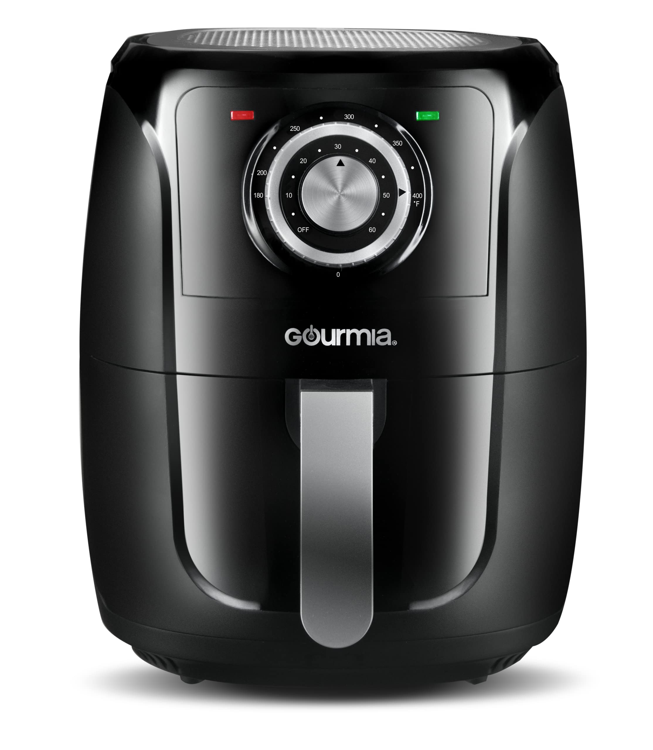Gourmia GAF566 5-Quart Air Fryer - Oil Free Healthy Cooking - Classic Knob Controls - Nonstick Easy Clean Basket - Includes Recipe Book - Perfect for Family Meals, Snacks & Quick Healthy Meals