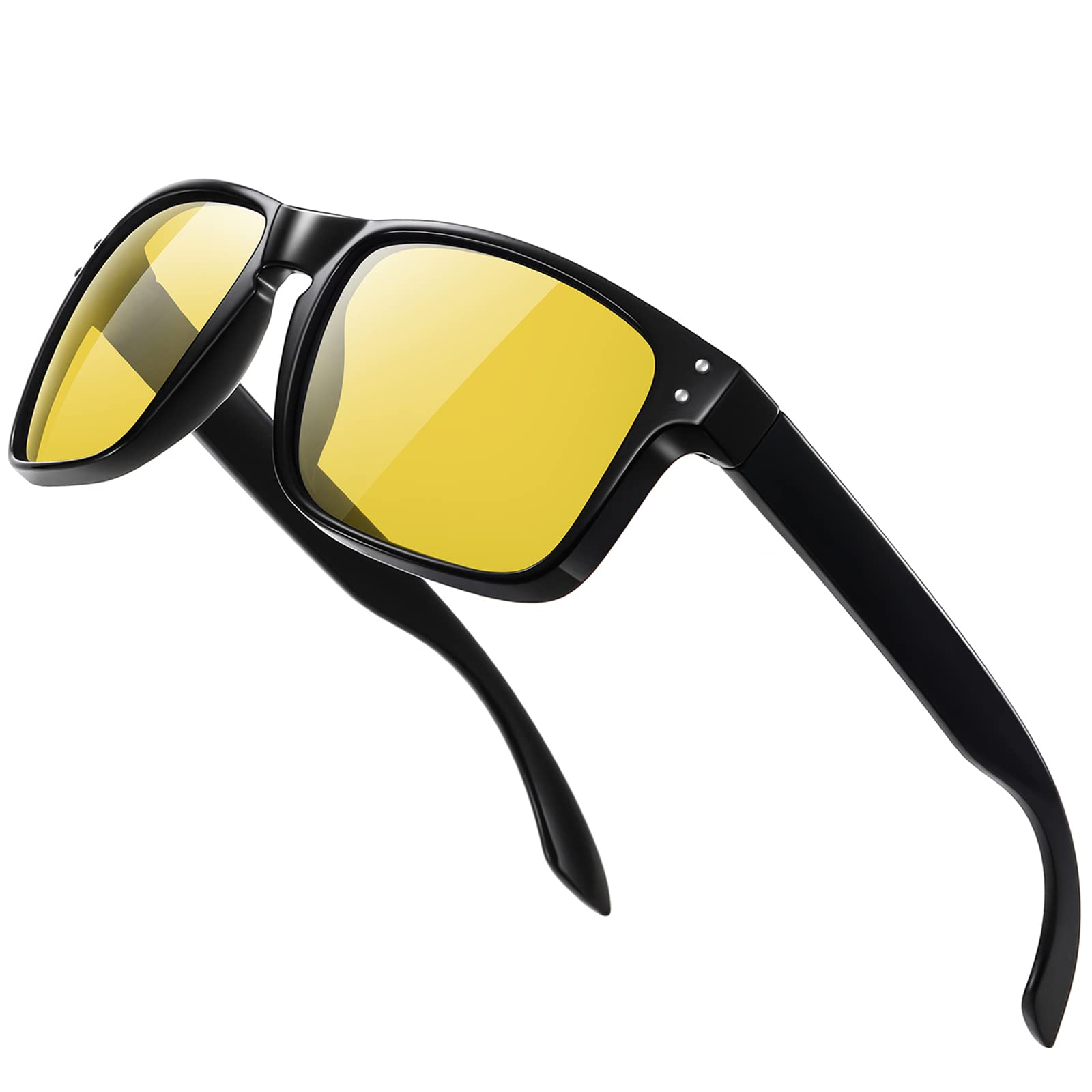 Polarized Sunglasses for Men & Women - Retro Square UV Protection Sunglasses for Fishing, Driving, Outdoor Activities & Fashion Accessories