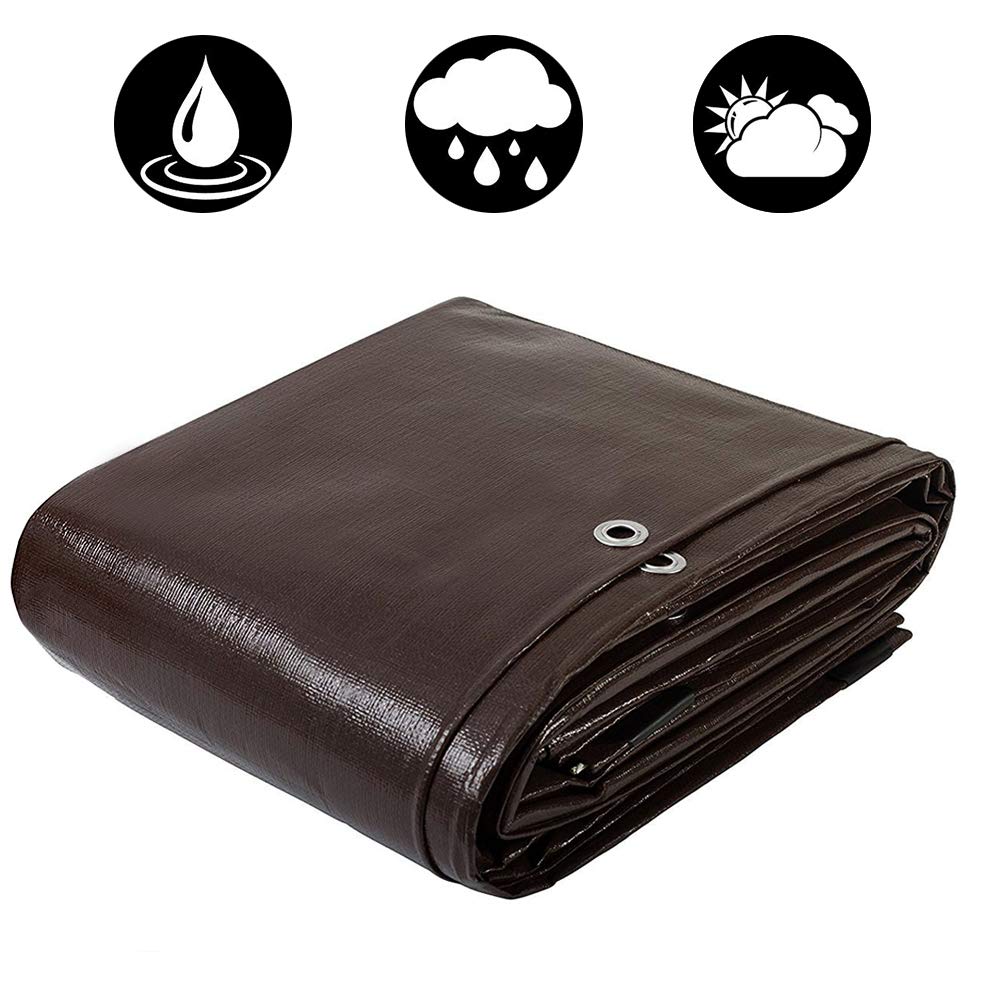16 Mil 20x40FT Heavy Duty Waterproof Tarpaulin Cover - UV & Rip Resistant, Reinforced Edges for Boat, RV, Canopy, Camping Tent, Shelter - Perfect for Outdoor Protection, Construction Sites & Emergency Use